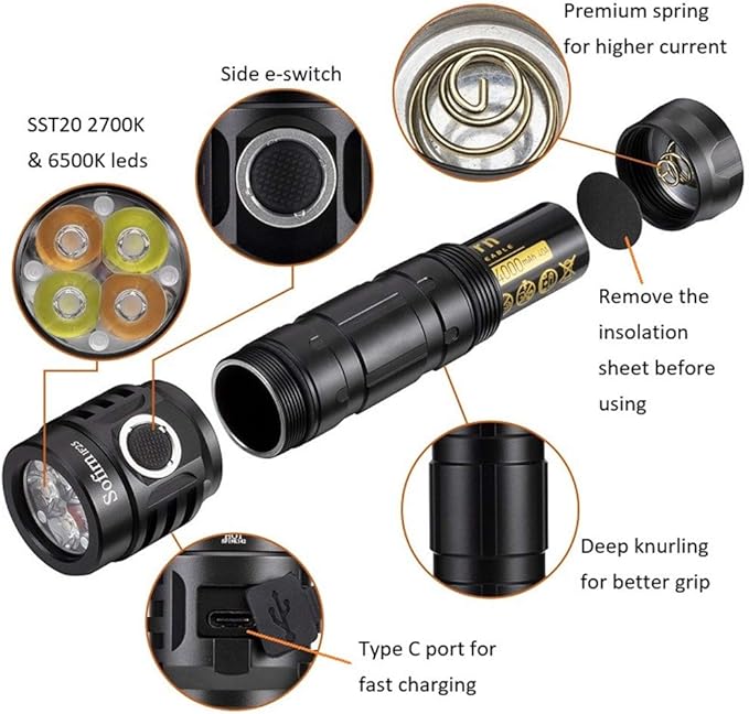 Led Rechargeable Flashlight