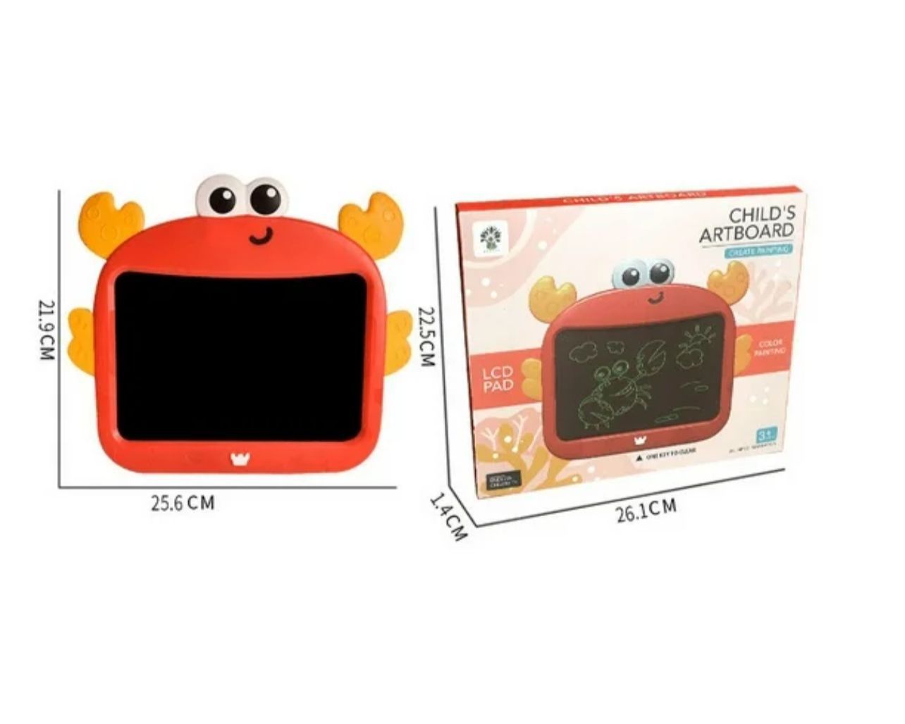 Crab Writing Pad With LCD Screen